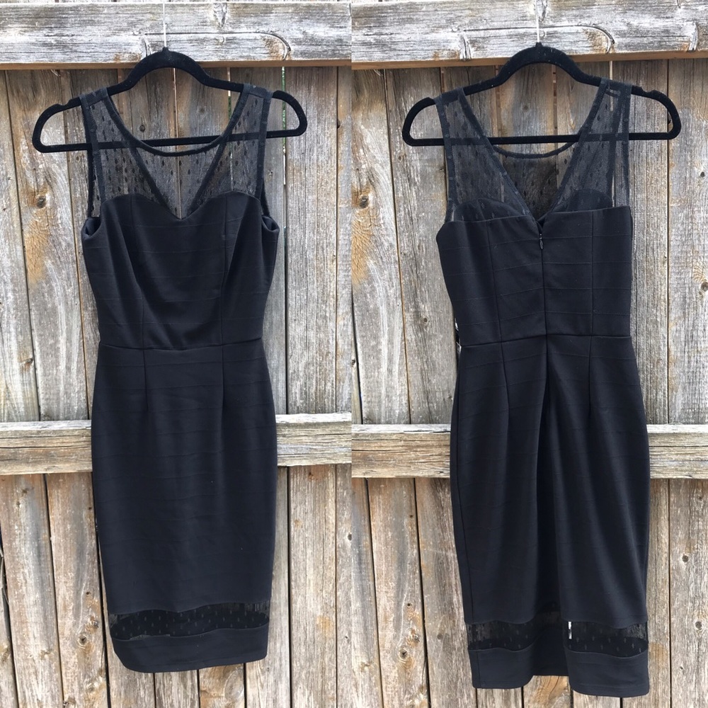 Flattering black cocktail dress